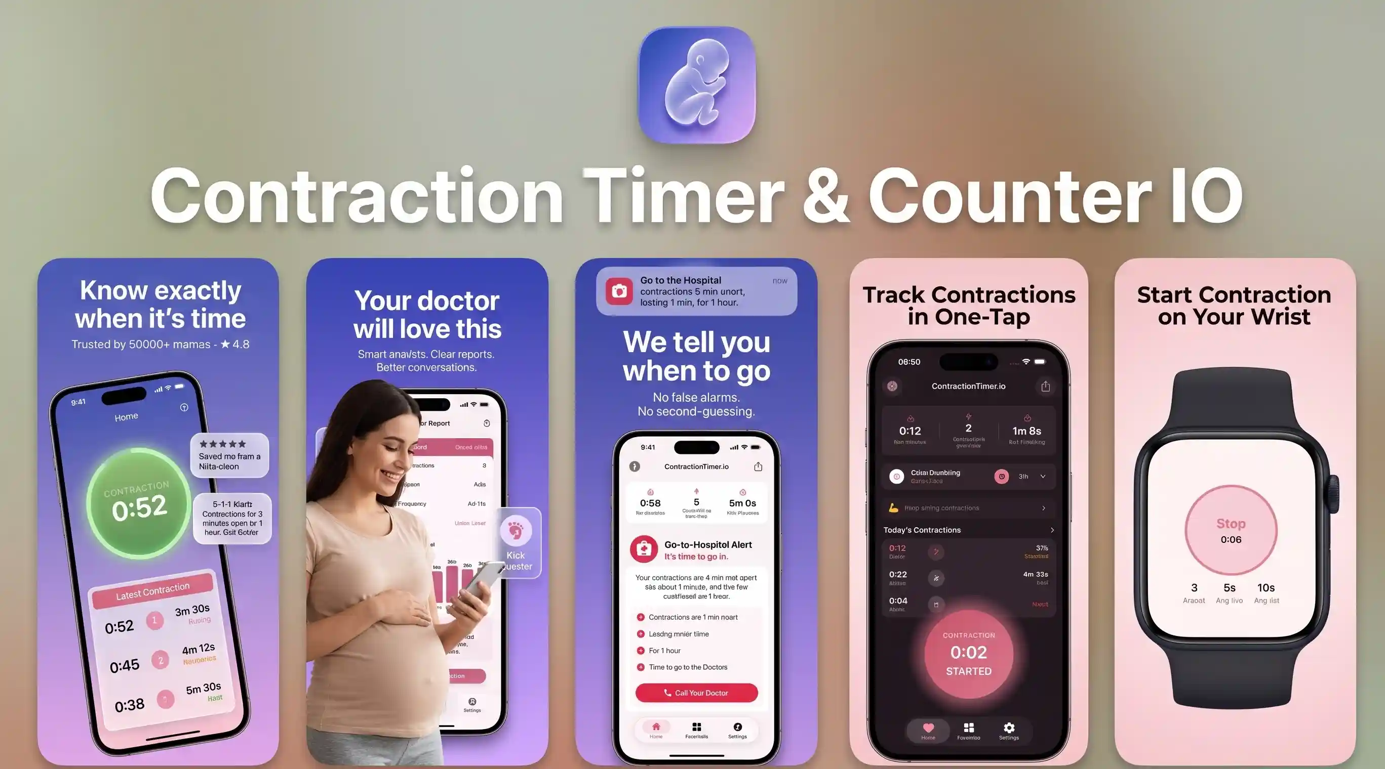 best contraction timer app