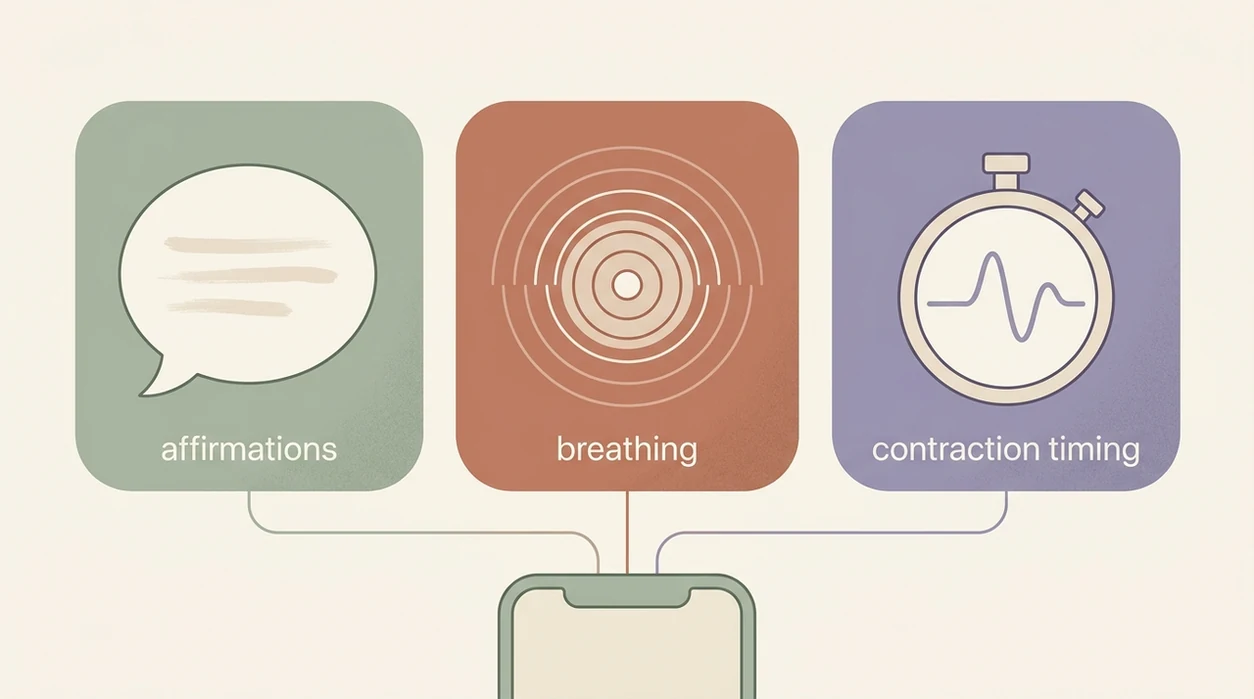 hypnobirthing app feature screens hypnobirthing app screens affi