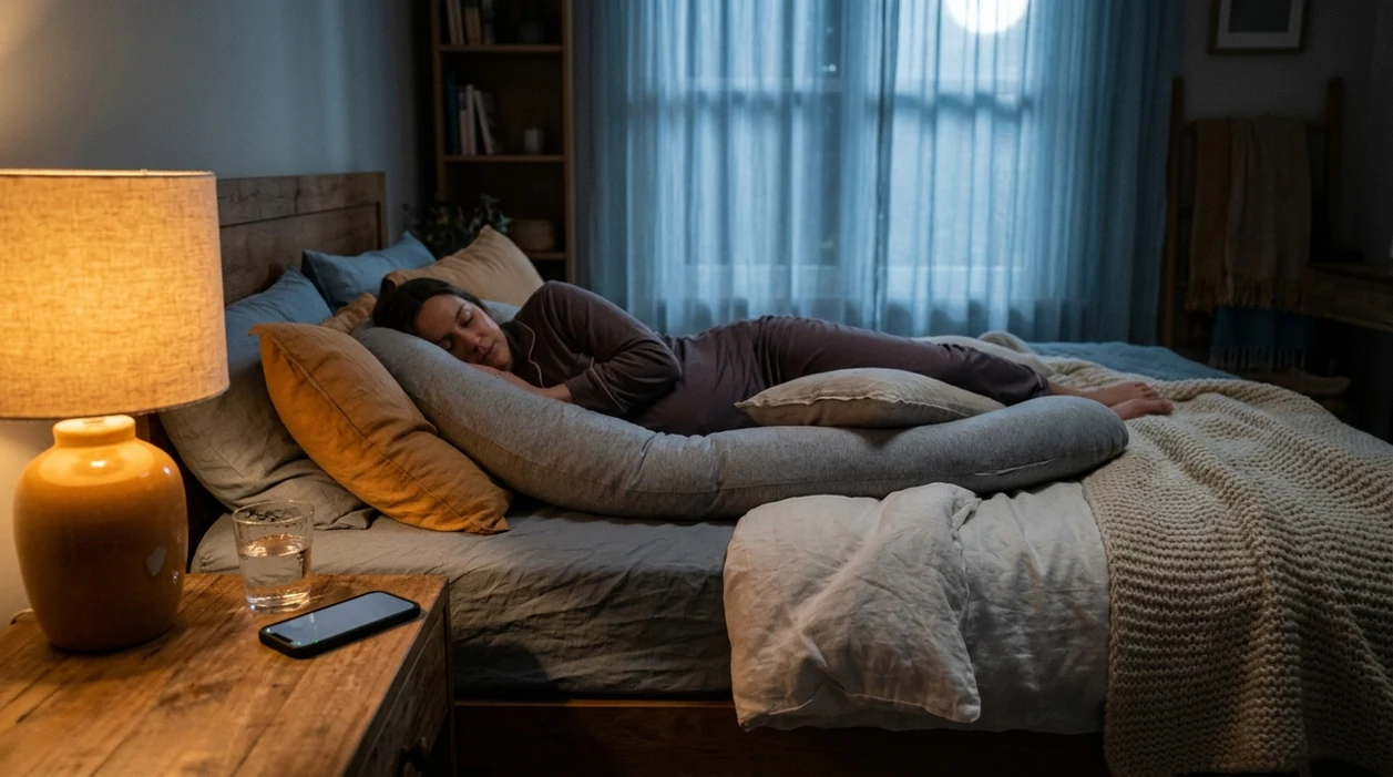 pregnancy sleep meditation routine